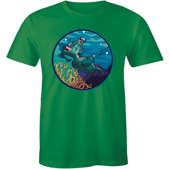 Scuba Diving Born To Dive Crew Neck for Men Present Birthday Gift T-Shirt