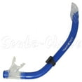 thumbnail image 1 of Scuba Diving Comocean Free Dive Semi Dry Silicone J Snorkel w/ Splash Guard (Blue), 1 of 1