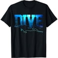 thumbnail image 1 of Scuba Diving - DIVE Ocean Scuba Diver Gift T-Shirt, 1 of 4