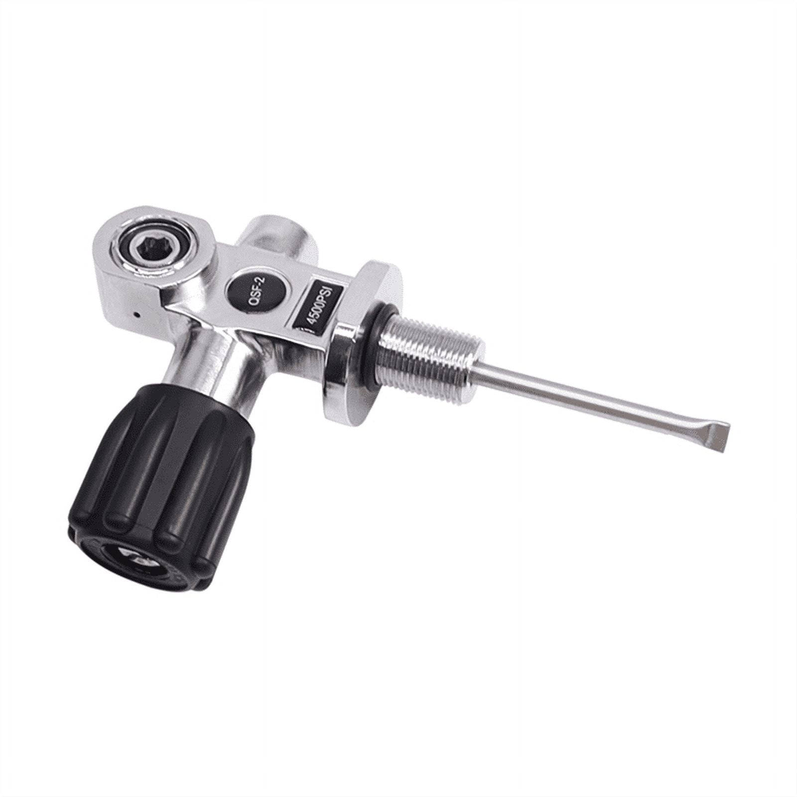 Scuba Diving Dive DIN/Yoke Tank Valve Thread 3/4NPSM,Black