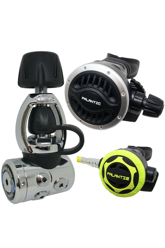 Scuba Diving Dive Palantic AS105 Yoke Adjustable Regulator & Octopus Combo