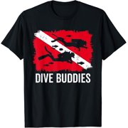 Scuba Diving Flag Shirts Men Women Dive Buddy Vintage Diving T-Shirt
