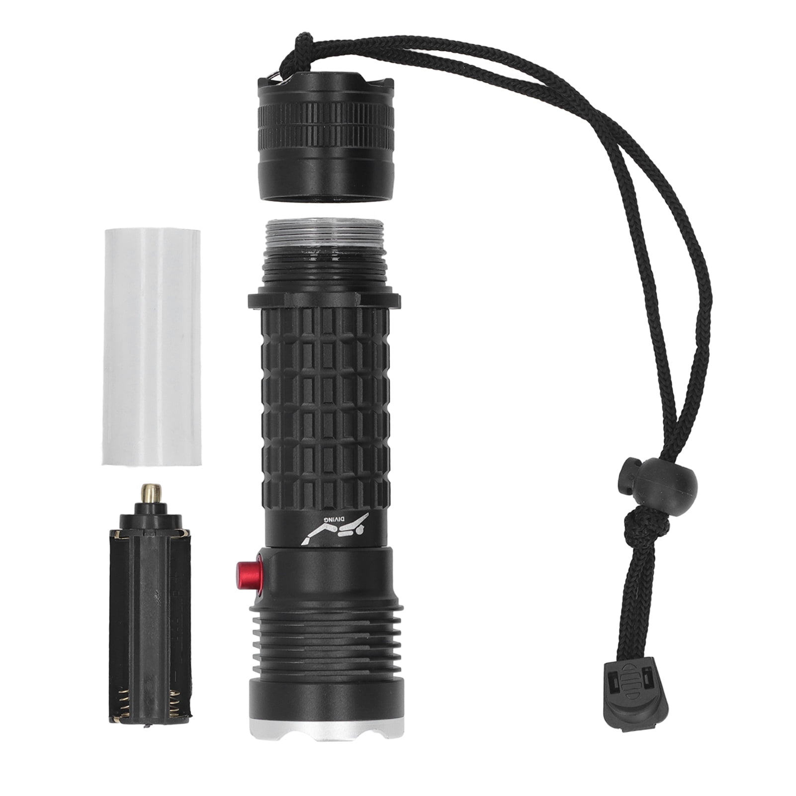 Scuba Diving Flashlight IPX8 Waterproof Super Bright Dive Light LED