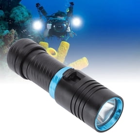 Scuba Diving Flashlight, Rechargeable Battery, 5000LM, Deep Sea Underwater 100M Waterproof Flashlight with Durable Aluminum Material and Battery Indicator, Fast Charging,Dimmable L2