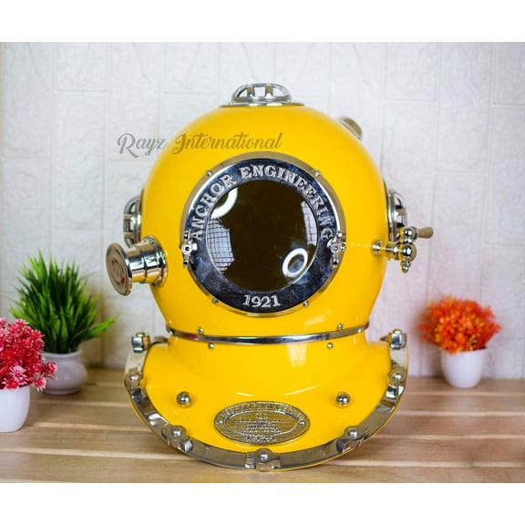 Scuba Diving Helmet, Nautical Decor, Handcrafted Maritime Divers Helmet, Gift for Him & Her, Luxury Gift