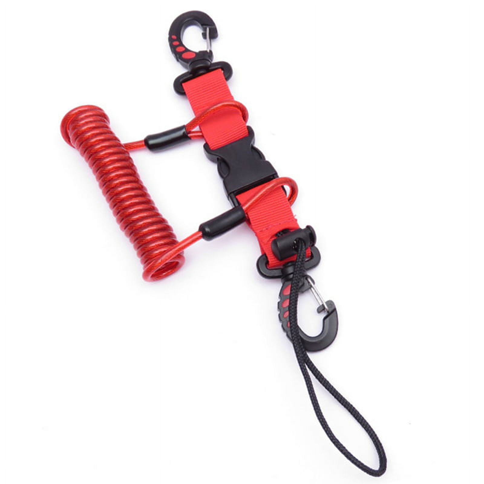 Scuba Diving Lanyard Coil Springs Camera Lanyard Spiral with Ring Dive