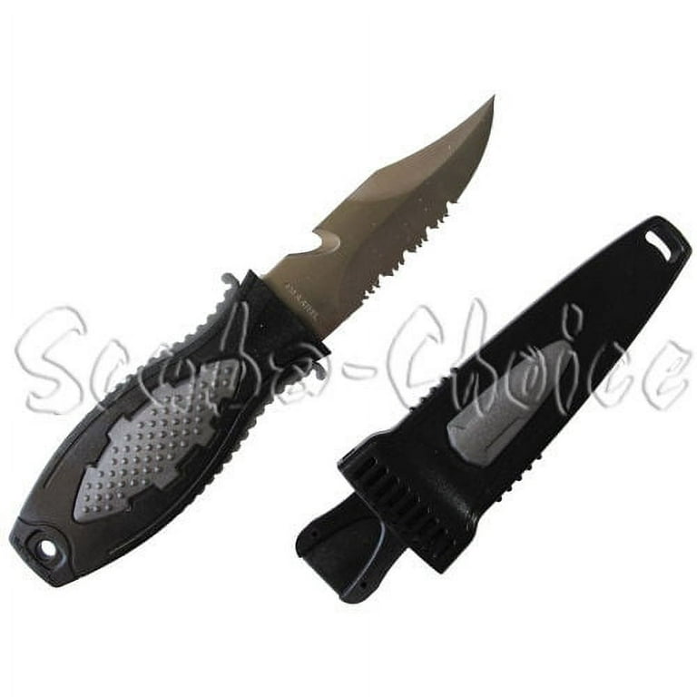 Scuba Diving Low Volume Free Dive Spearfishing 7.5 Stainless Point-Tip  Knife 