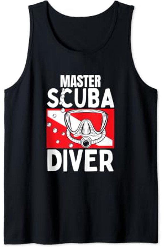 Scuba Diving Master Scuba Diver Tank Top Size S-3XL