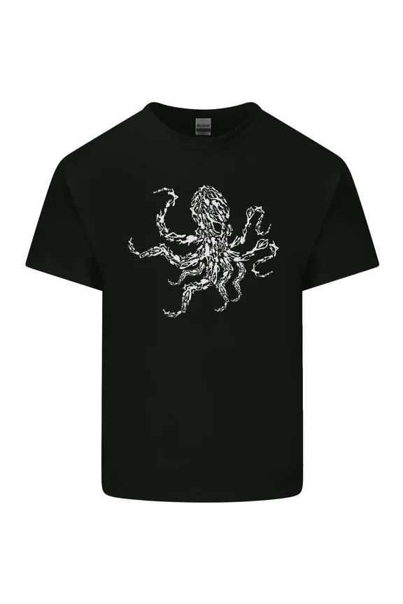 Scuba Diving Octopus Diver Sea Monster Graphic Cotton Casual Soft Top Unisex T-Shirt, up to size 5XL