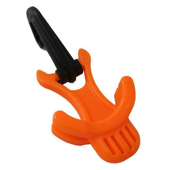 Scuba Diving Octopus holder, Fits Standard Mouthpiece (Orange)