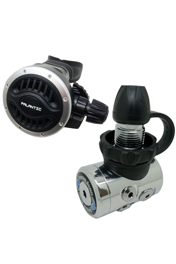 Scuba Diving Palantic AS105 DIN Regulator Adjustable Second Stage w/ 27" Hose