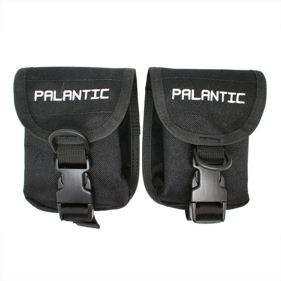 Scuba Diving Palantic Trim Counter Weight Pocket Pouch with QR Buckles, Pair