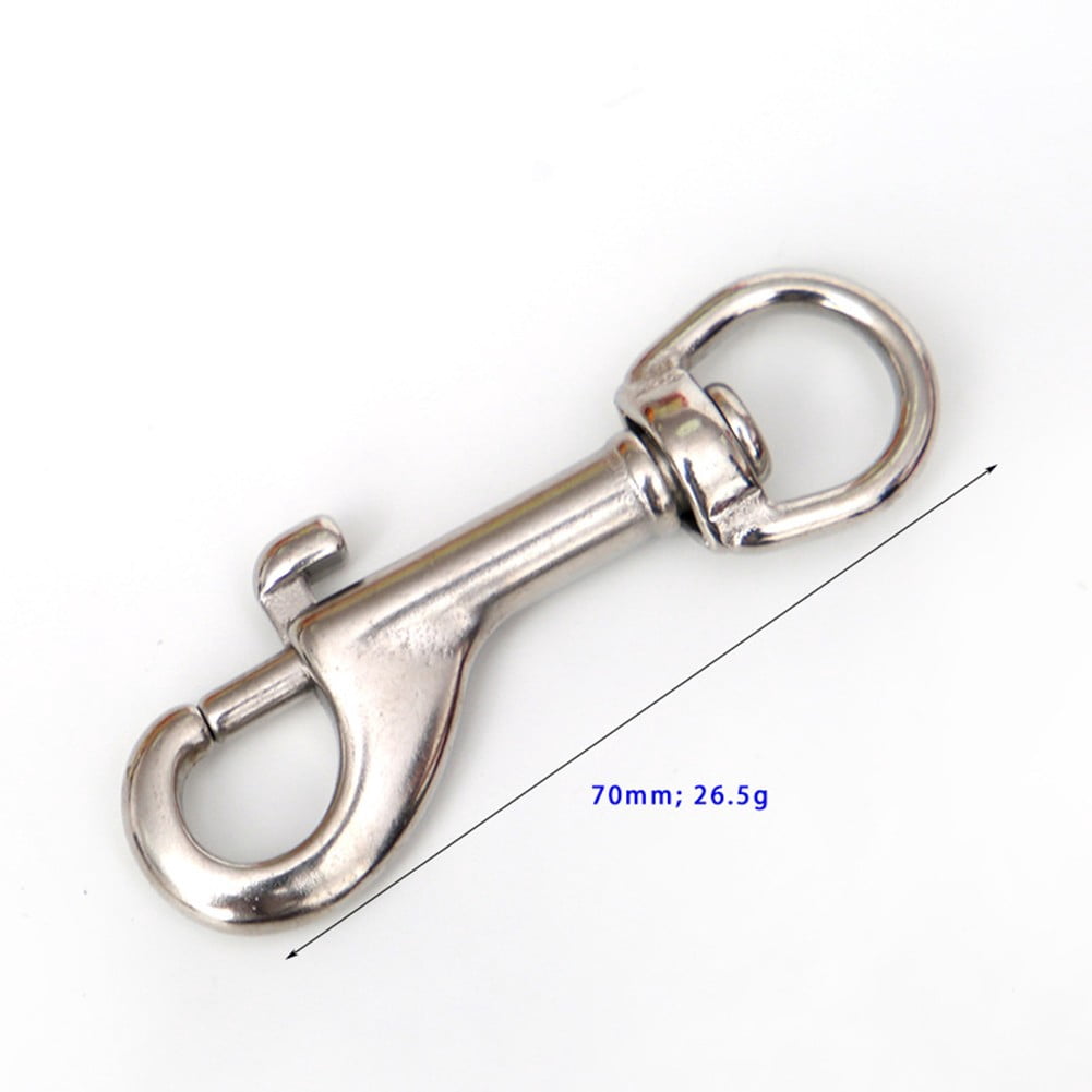 Scuba Diving Stainless Steel Hook Dual End Bolt Quick Carabiner Swivel ...