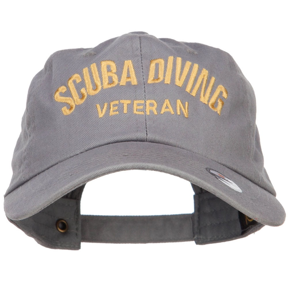 Scuba Diving Veteran Embroidered Unstructured Cap - Grey OSFM - Walmart.com