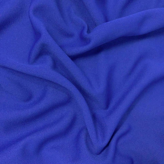 Scuba Double Knit Fabric 100% Polyester 58/60" inches Wide Sold By The Yard Many Colors (Royal Blue)