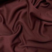 Scuba Double Knit Stretch Polyester (58/60 Inch) Fabric By The Yard - For Sewing Apparel, Accessories, & Décor - Wine (1 Yard)