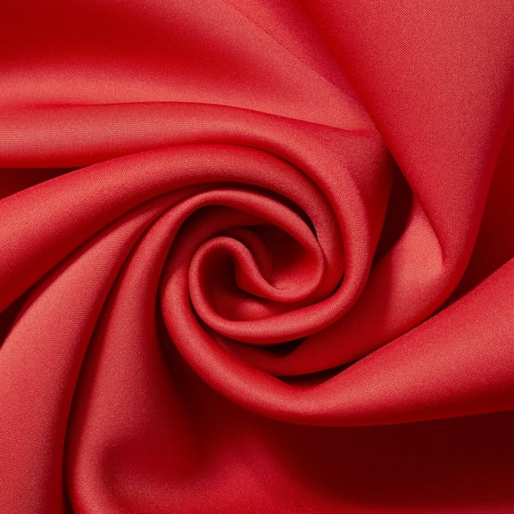 Scuba Knit Fabric Neoprene Polyester Spandex Sold BTY 58'' Wide (Red)