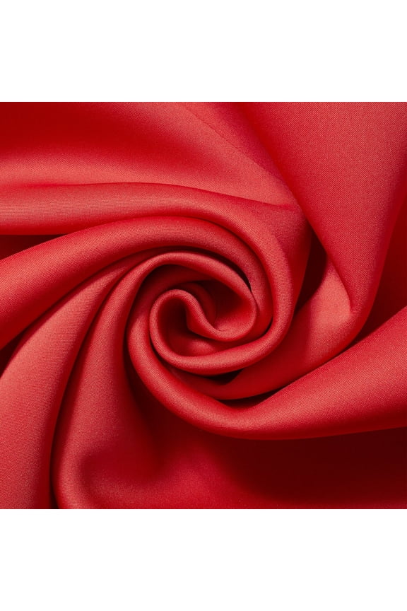 Scuba Knit Fabric Neoprene Polyester Spandex Sold BTY 58'' Wide (Red)
