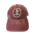 thumbnail image 1 of Scuba Monkey Vintage Washed Canvas and soft mesh back with single plastic snap back strap hat for men (Burgundy/Gray), 1 of 4
