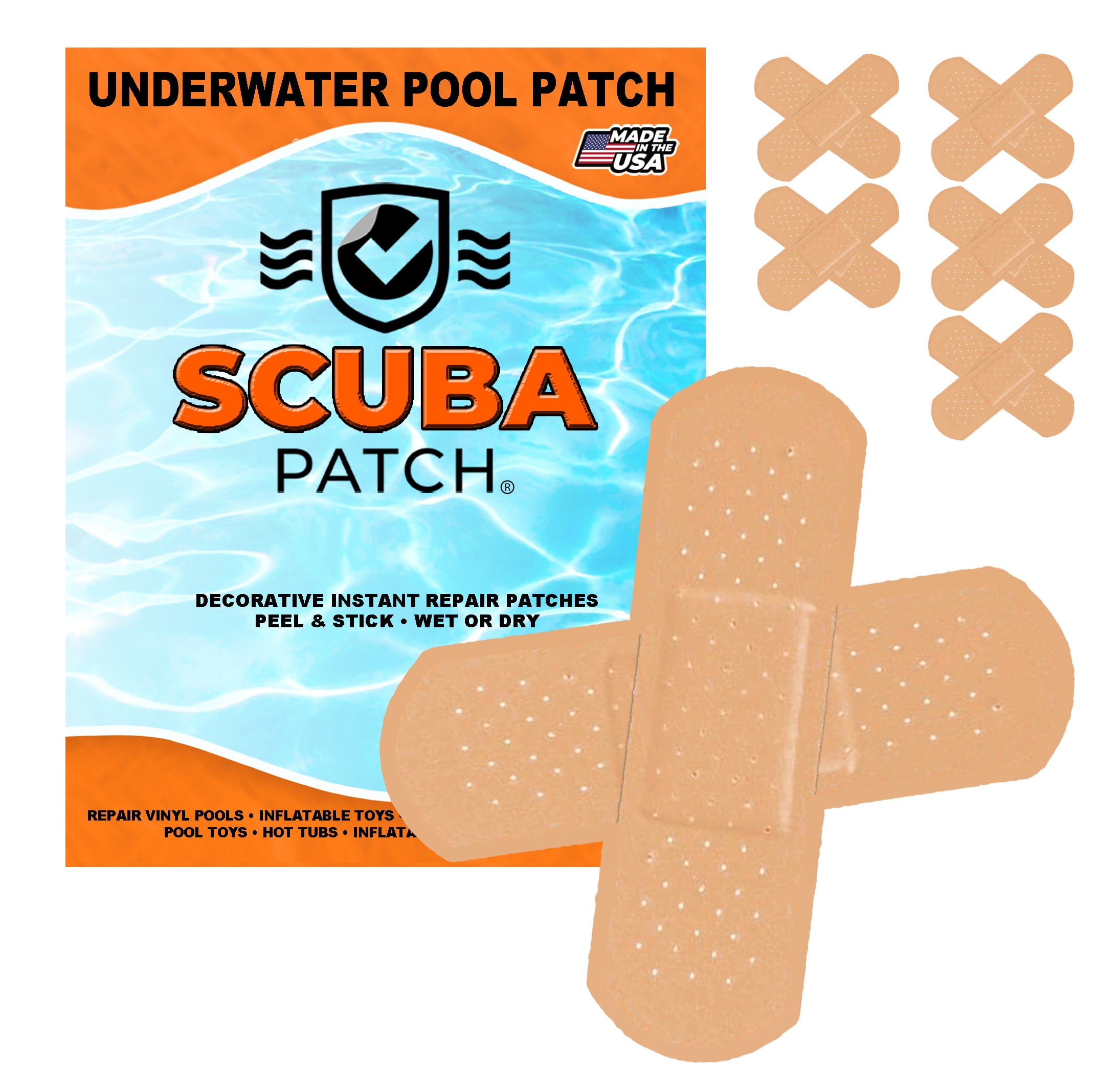 Scuba Patch Scuba Patch Heavy Duty underwater pool liner patches; Set