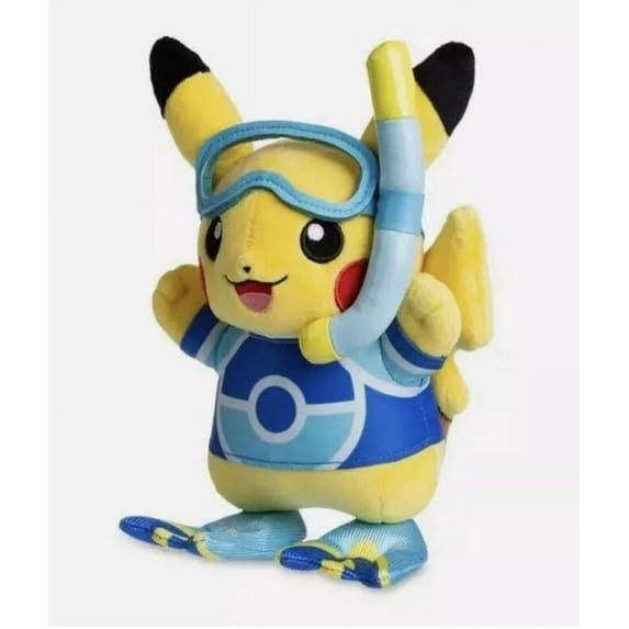 Scuba Pikachu Plush Pokemon World Championships 2024 Hawaii Exclusive