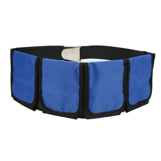 Scuba Pocket Weight Belt Oxford Cloth Scuba Diving Weight Belt with 4 Pockets for Snorkeling