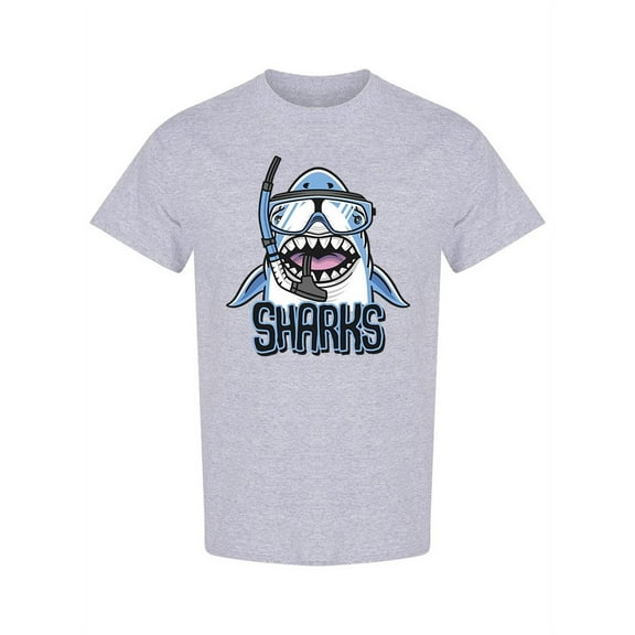 Scuba Sharks  T-Shirt Men -Image by Shutterstock, Male Small