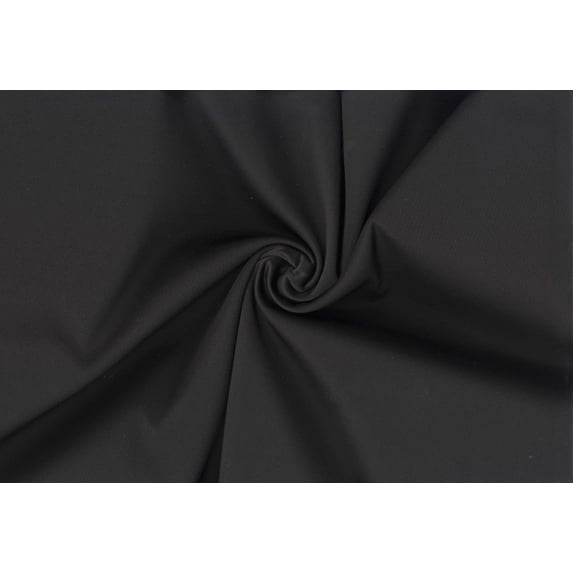 Scuba Techno 220 GSM Stretch Knit Fabric - Dress Fabric, Sewing Fabric (BLACK, ByYard)