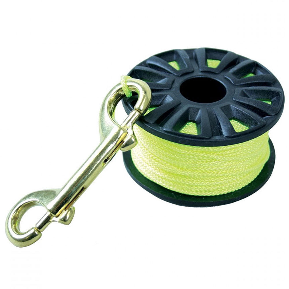 ScubaMax DR-04-Y 150 Ft Finger Spool with Brass Clip - Walmart.com