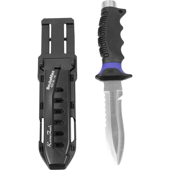 ScubaMax Scuba Max Deluxe 4.88" (12.4cm) Blunt Blade Knife