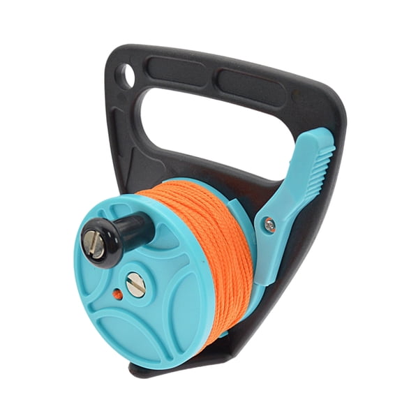 Scubas Dives Reel Kayaks Anchors with Thumb Stoppers 150ft High Retractable Line Diving Reel Finger Spool