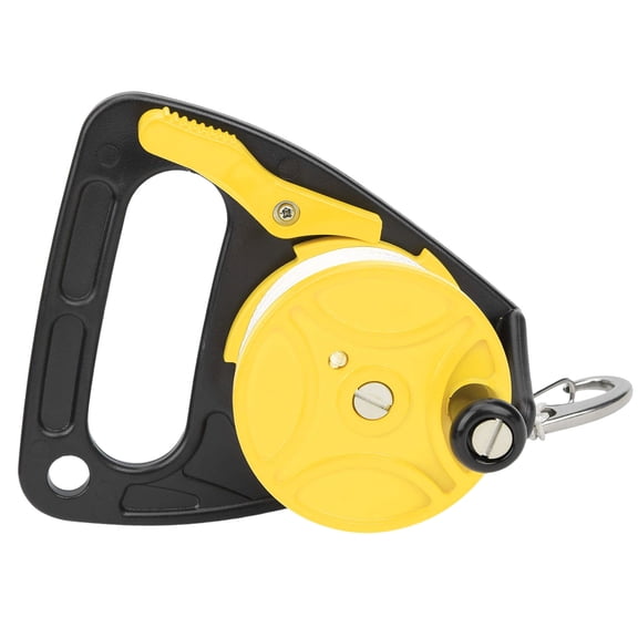 Scubas Diving Reel with Thumb Stoppers and 150ft High Visibility Line Scubas Ratchets Dives Reel Finger Spool Easy Use