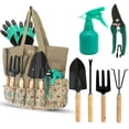 thumbnail image 1 of Scuddles Garden Tools Set - 8 Piece Heavy Duty Gardening Kit with Storage Organizer, Ergonomic Hand Digging Weeder Rake Shovel Trowel Sprayer Gloves Gift for Men Or Women, 1 of 7