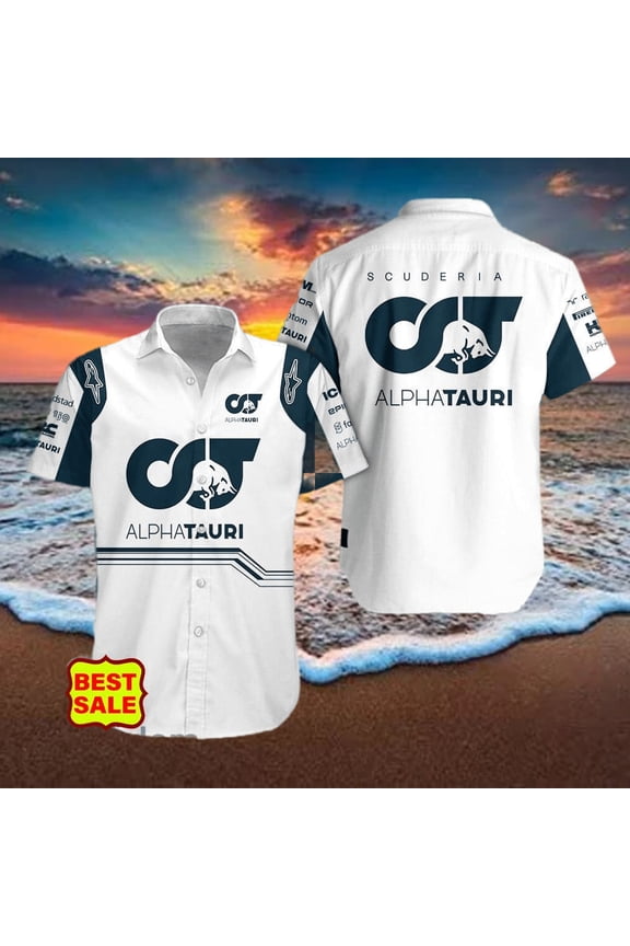 Scuderia AlphaTauri Logo Sumer Hawaiian Shirt For Men And Women hawaiian shirt