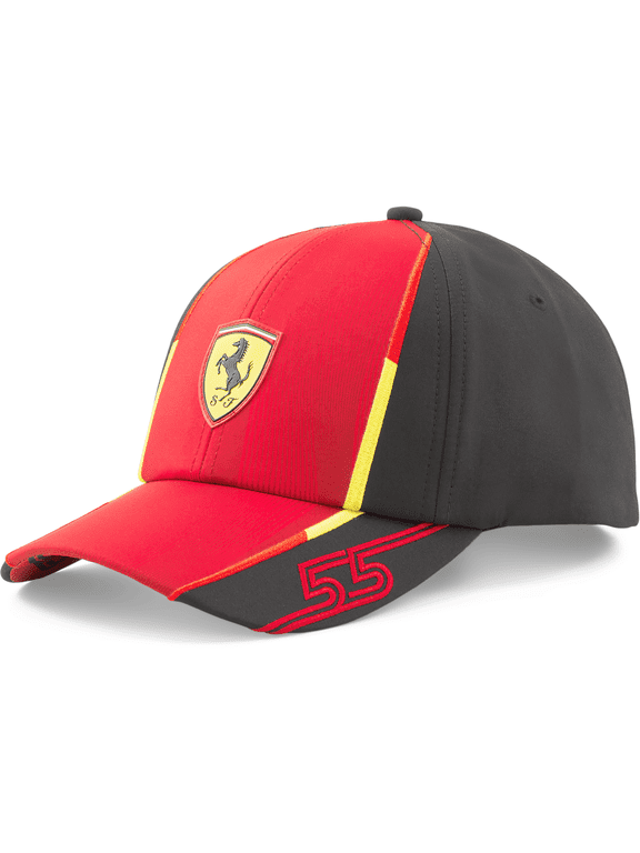 F1 2023 Carlos Sainz Team Baseball Adjustable Fit Unisex Hat, 100% Polyester, Multicolor