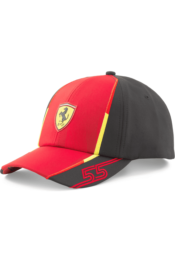 F1 2023 Carlos Sainz Team Baseball Adjustable Fit Unisex Hat, 100% Polyester, Multicolor