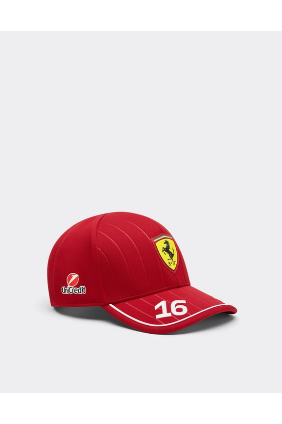 Scuderia Ferrari F1 2025 Charles Leclerc Team Driver Red Hat Dark Red