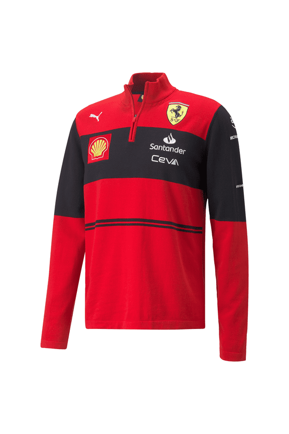 F1 Men's 2022 Quarter Zip Sweater- Red