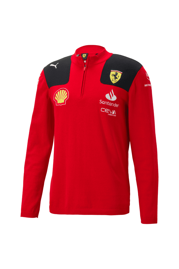 PUMA Scuderia Ferrari - 2023 Team Half Zip Sweat - Men - Red - Size: XXL