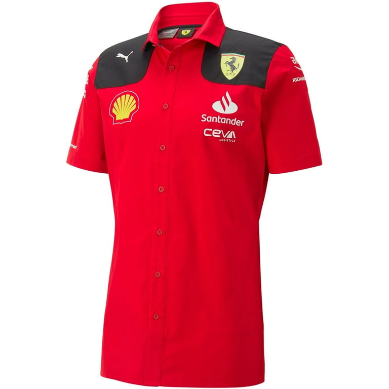 Scuderia Ferrari F1 Men s 2023 Team Button Down Shirt