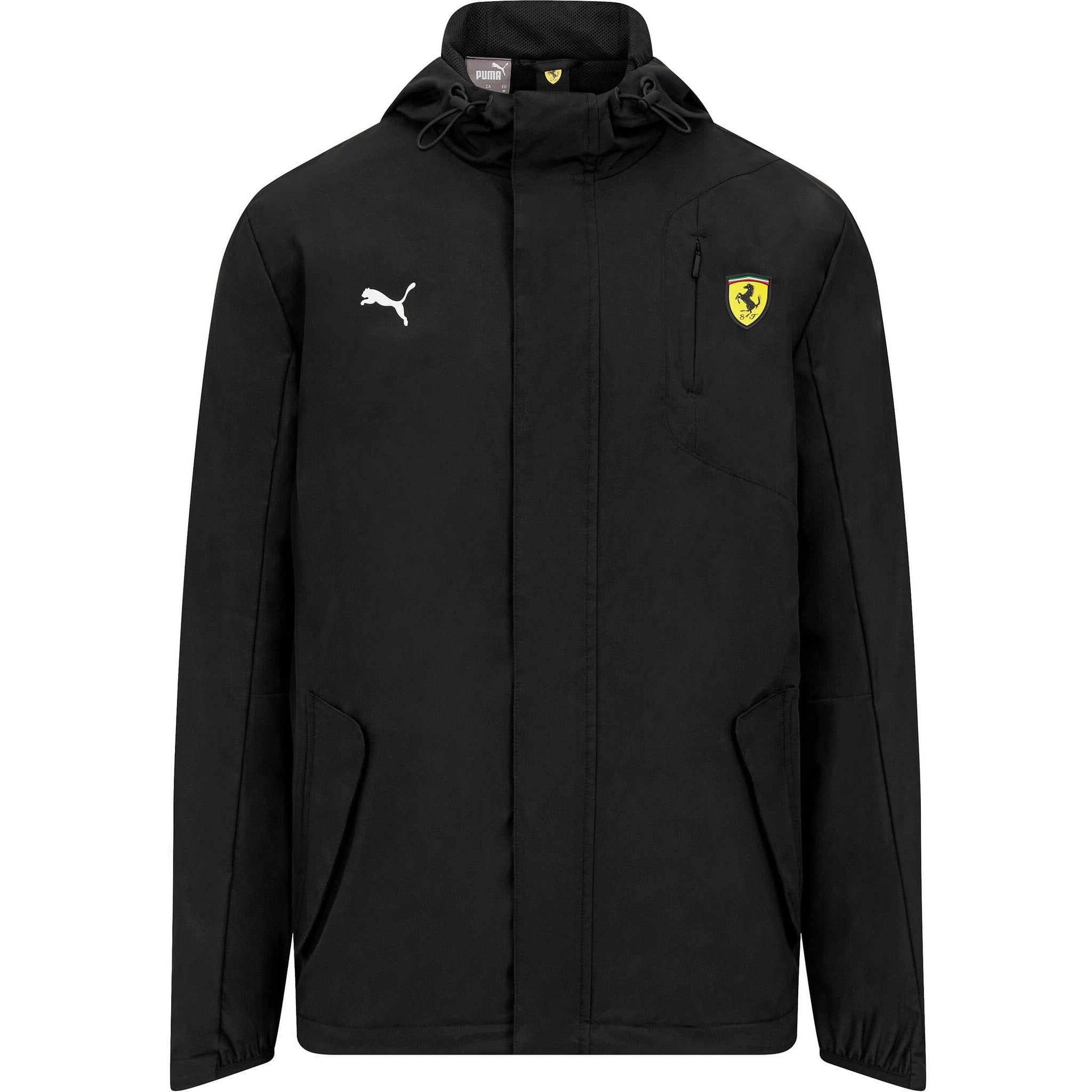 今年の新作から定番まで！ Men's Puma F1 Ferrari Scuderia Rain -Black/Red Jacket ウェア