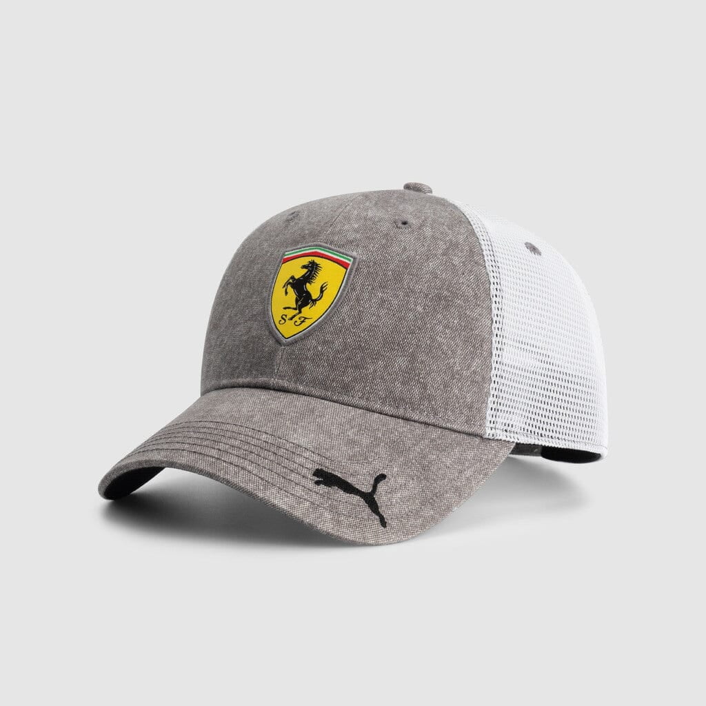 Scuderia Ferrari F1 Puma Race Trucker Hat Grey