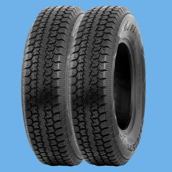Scuff Guard Set 2 Premium ST215/75D14 Trailer Tires 215 75 14 Heavy Duty 6Ply Load Range C