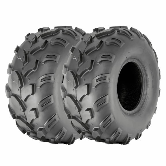 Scuff Guard Set Of 2 18x9.5-8 ATV Tires 18x9.5x8 Replacement 4Ply Heavy Duty Tubeless Tyres