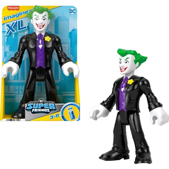 Scuffed Fisher-Price Imaginext DC Super Friends Preschool Toy The Joker XL 10"