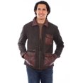thumbnail image 1 of Scully 1087-154 XXL Mens Canvas Jacket with Leather Trim, Brown - 2XL, 1 of 2