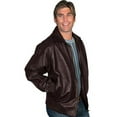thumbnail image 1 of Scully Leather Mens A2 Bomber Lamb Jacket Zip Front Brown 3X, 1 of 2
