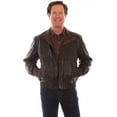 thumbnail image 1 of Scully Leather Mens Bomber Motorcycle Featherlite Jacket Black L, 1 of 2