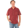 thumbnail image 1 of Scully 4800 BUR S The Traveler Short-Sleeved Shirt, Burgundy - Small, 1 of 2