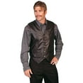 thumbnail image 1 of Scully 507-144-XL Mens Leather Wear Lamb Snap Front Vest - Black SOFT Touch Lamb - XL, 1 of 2